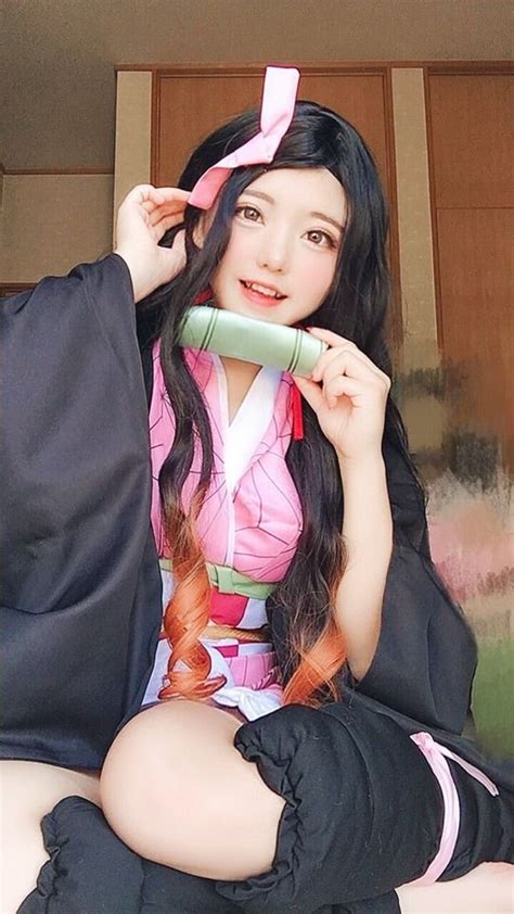 Nezuko cosplay porn, amateur cosplay Nezuko